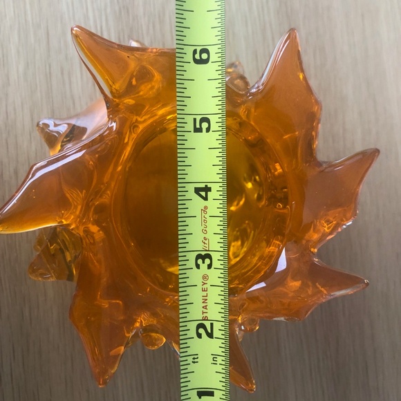 Stunning 18 Karat Orange Urchin Vase l Glass - Picture 6 of 7